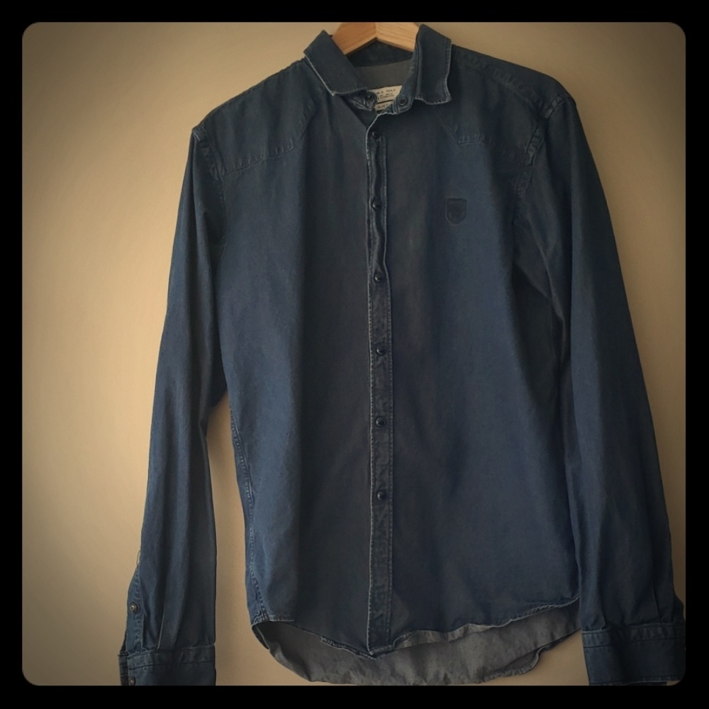Zara Blue Jeans Shirt